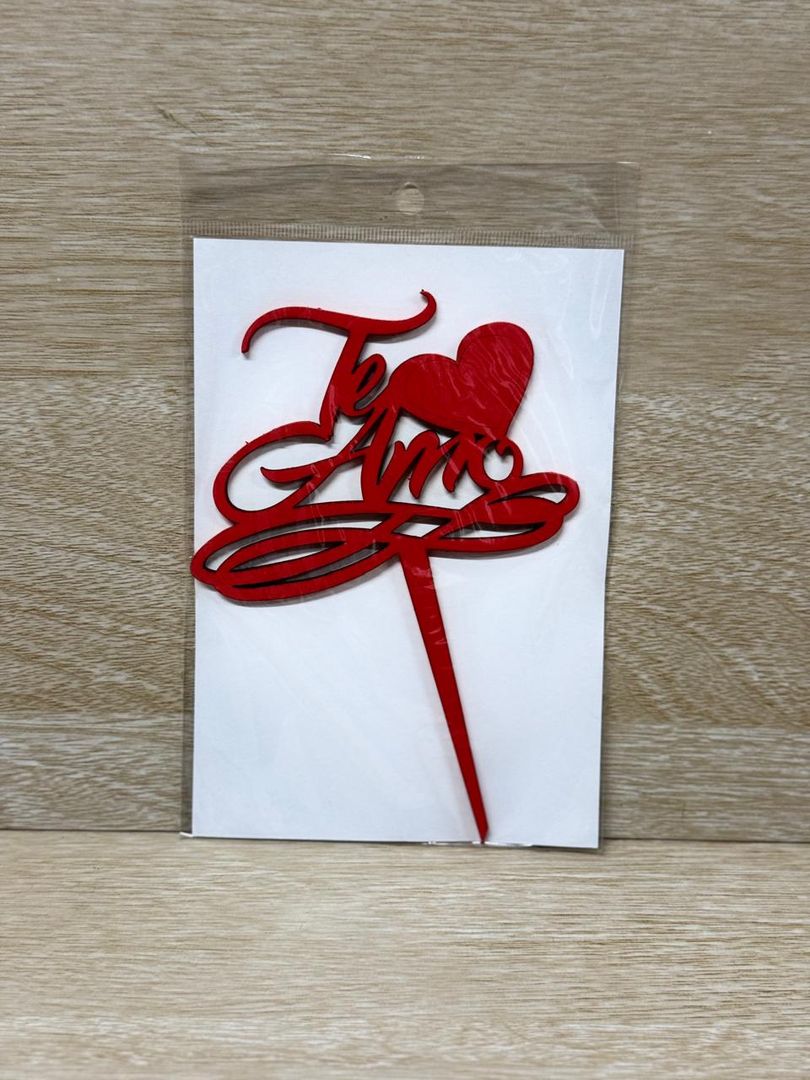 000 TOPPER MEDIANO "TE AMO"