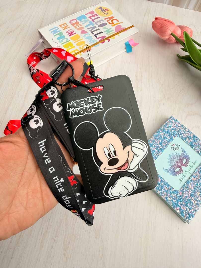 Portacarnet Mickey y Minnie 