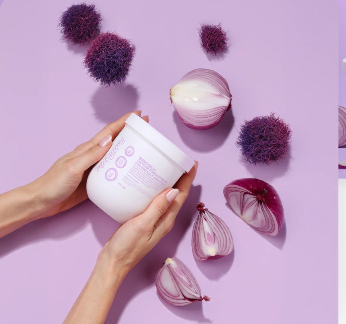 MASCARILLA CON CEBOLLA Y PEPTIDOS MILAGROS 