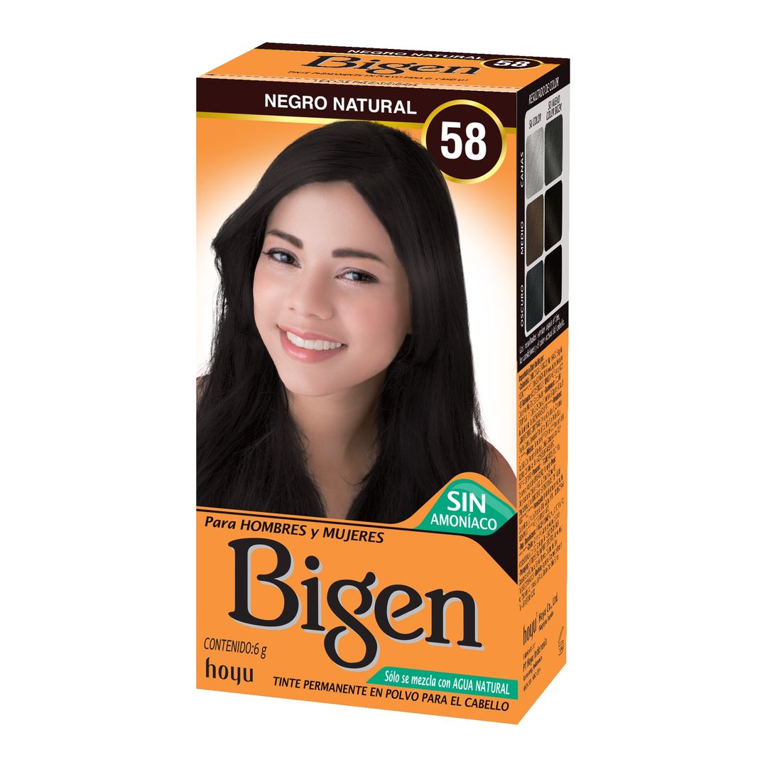 TINTE BIGEN NEGRO NATURAL #58 6GR