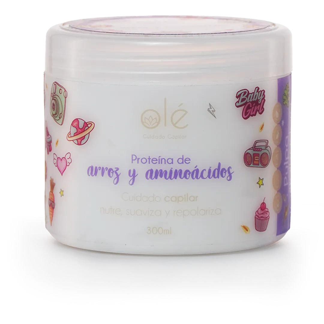 Tratamiento proteína de arroz y aminoácidos , olé capilar 