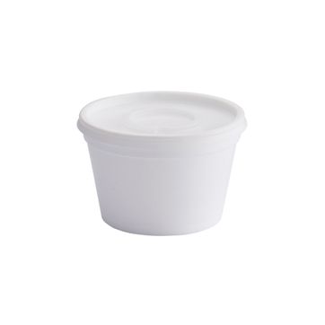 Imagen del producto  F. CONTENEDOR ESPUMADO 8 OZ BLANCO CON TAPA - PQ X 20 UND 