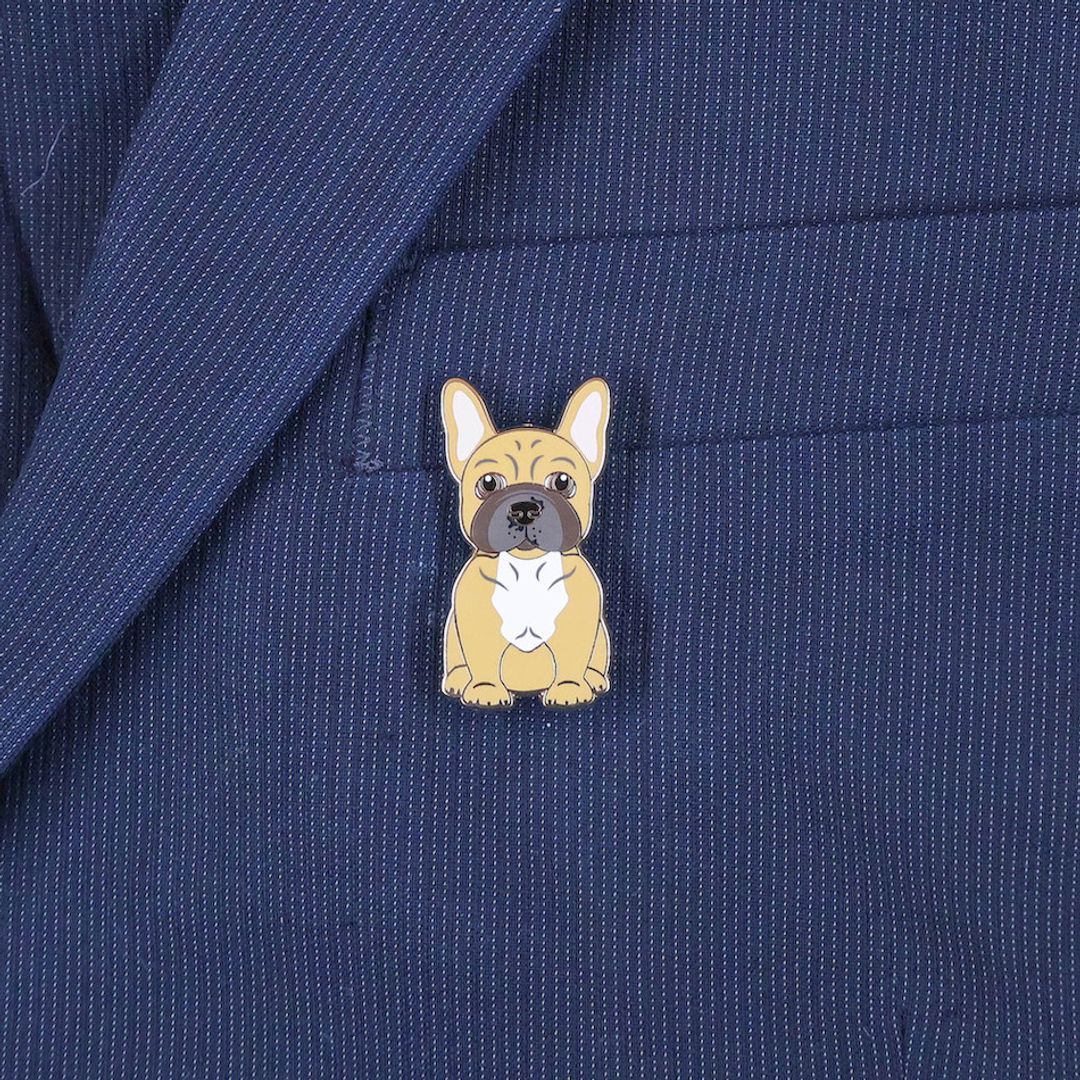 PIN BULLDOG FRANCES CAFE