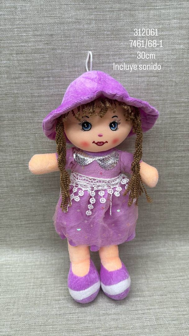 MUÑECA CON SONIDO SURTIDA 30 CM