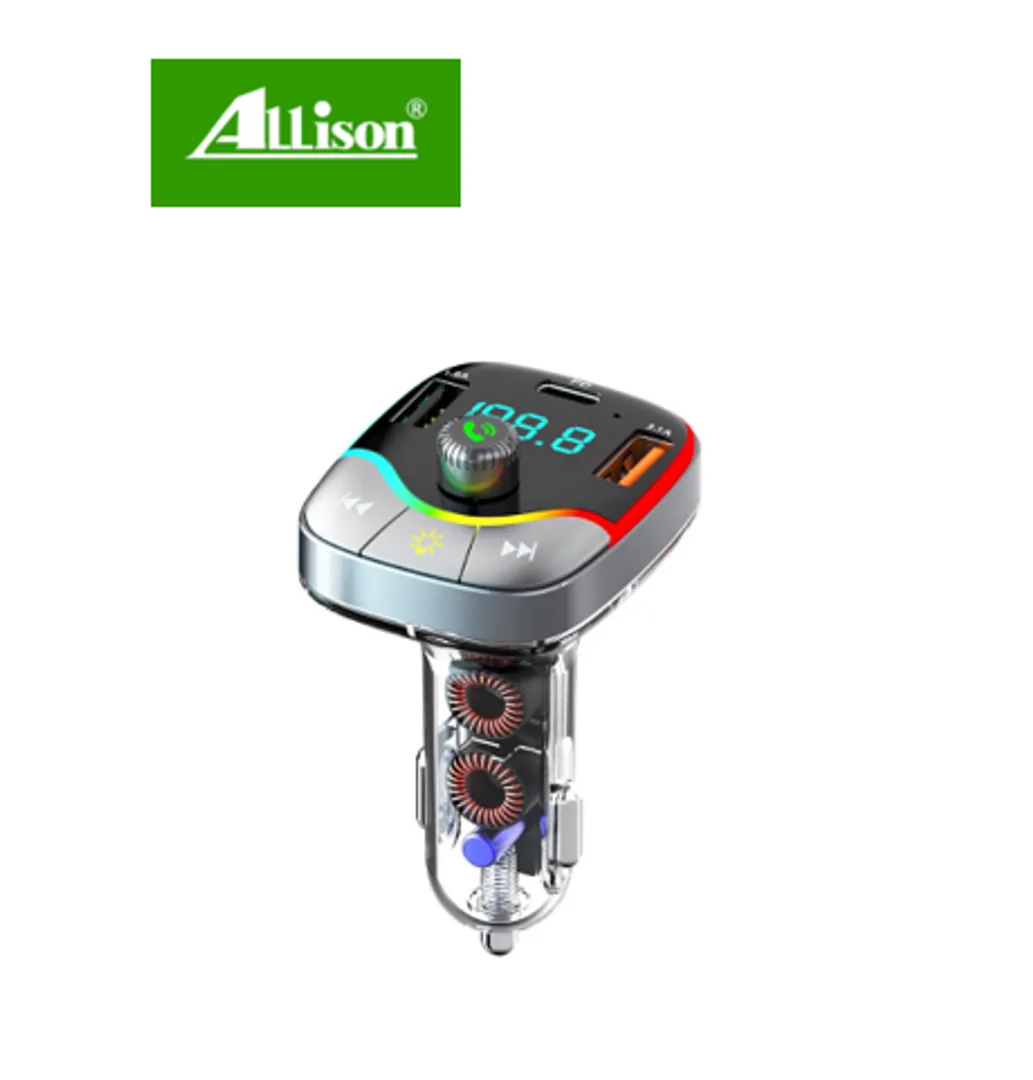 REPRODUCTOR MP3 CARRO TRANSMISOR FM Y CARGADOR USB ALS-A171