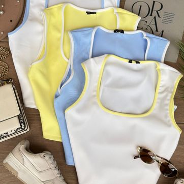 Imagen del producto BLUSA RIB CORTA SESGOS CIZA VY2940