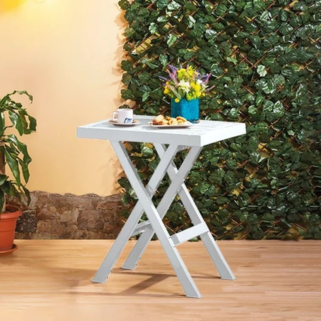MESA RIMAX PLEGABLE GRIS HIELO