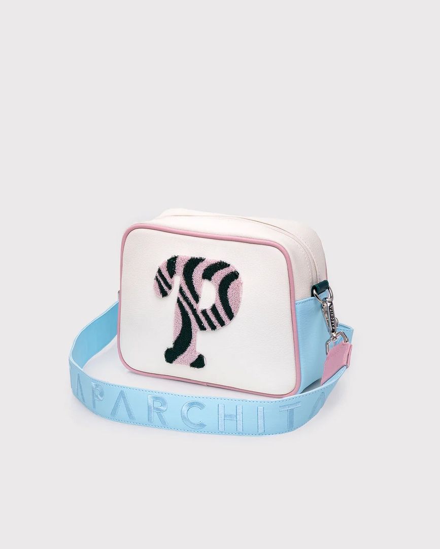 BANDOLERA ADELA IVORY X ROSADO