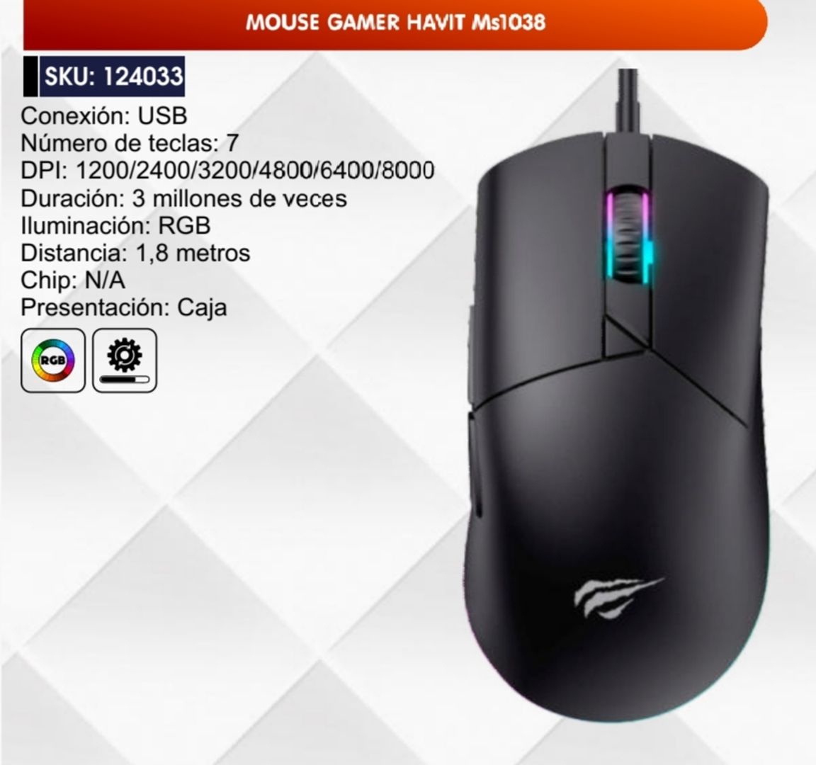 MOUSE GAMER HAVIT 