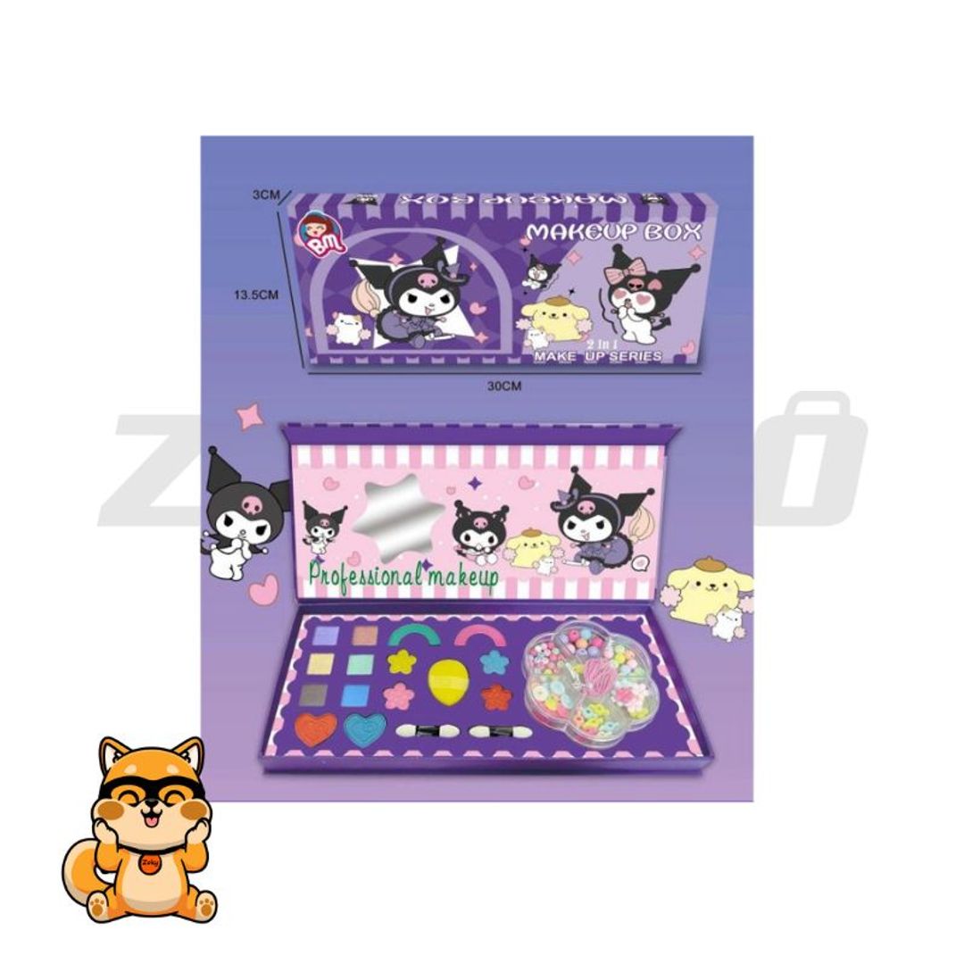 CAJA DE MAQUILLAJE KUROMI + ESMALTE