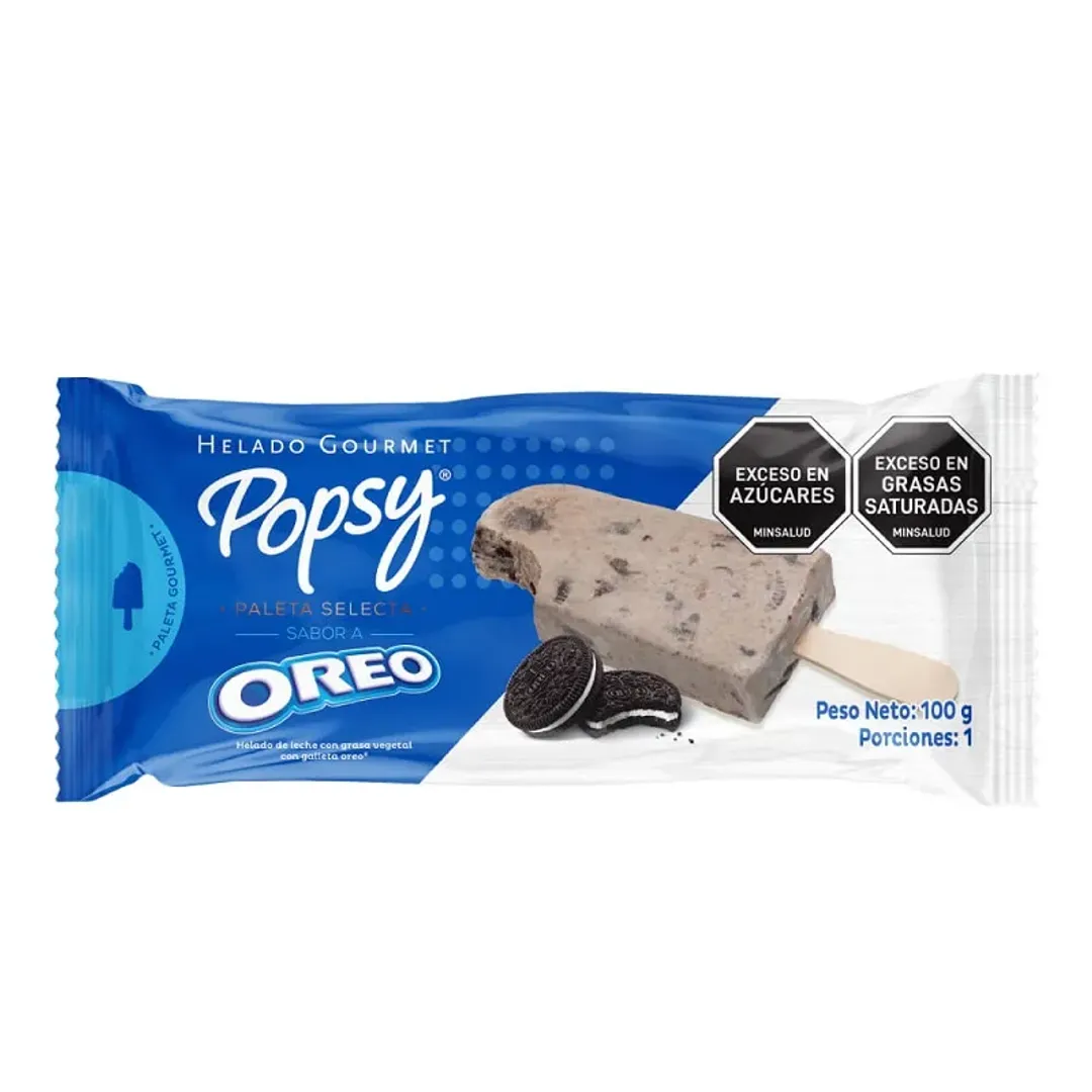 PALETA HELADO  SELECTA POPSY OREO*100G