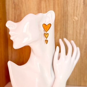 Imagen del producto Aretes corazón colgante