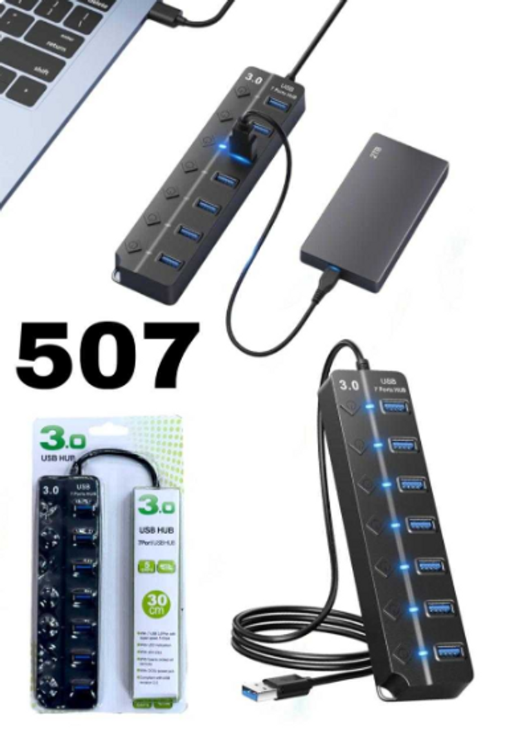 HUB 7 PUERTOS USB 3.0
