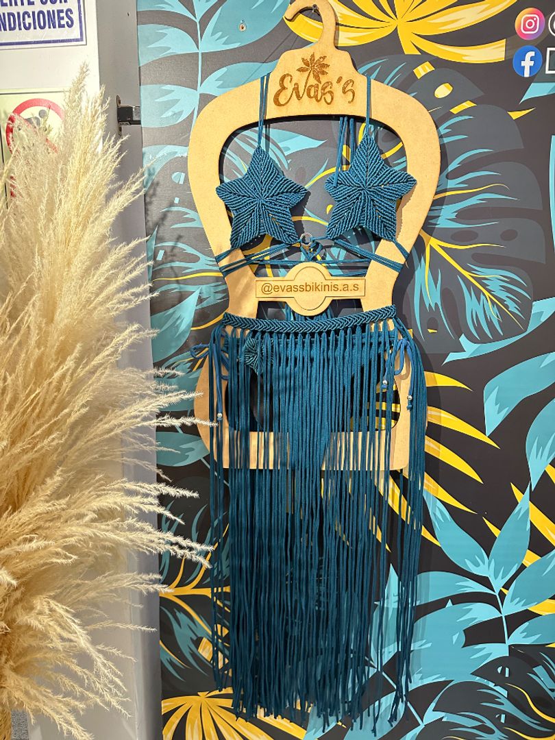 Set Selene +falda macramé 