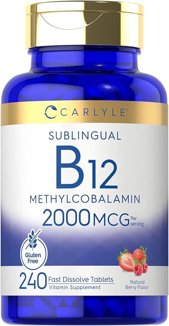 Vitamina B12 de 2000 mcg  240 tab Carlyle
