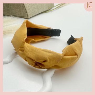 Imagen del producto Diadema Tela Amarilla 