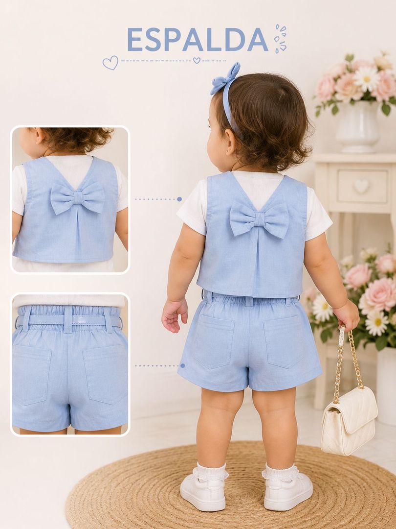 CONJUNTO  FALDA SHORT BEBITA