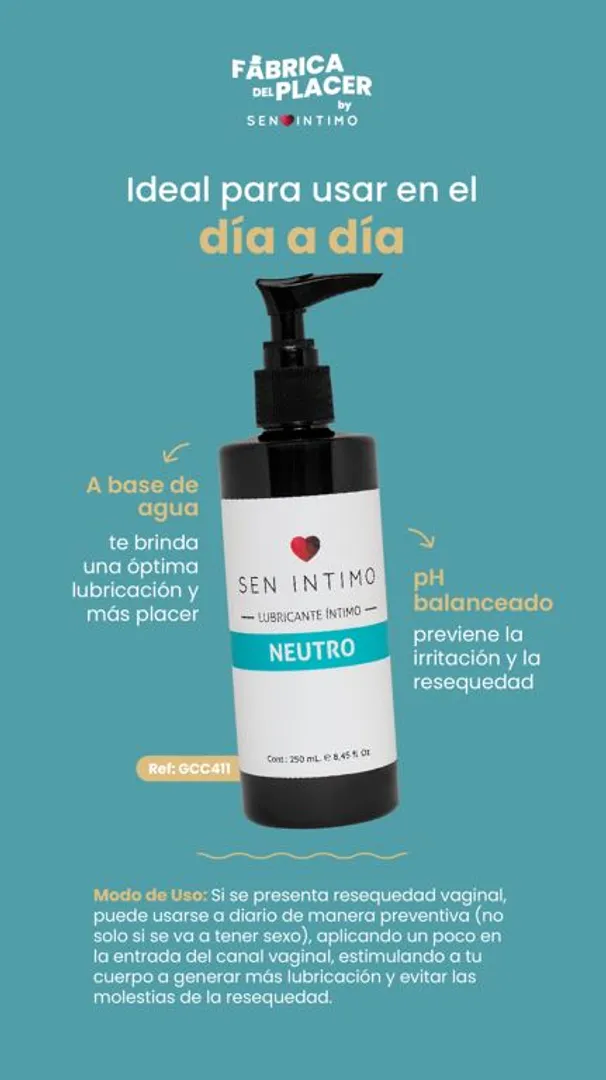 LUBRICANTE NEUTRO 250 ML SEN INTIMO