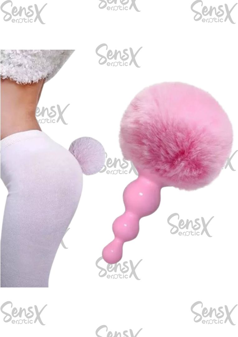 juguete sexual de cola de conejo de peluche para mujeres y hombres