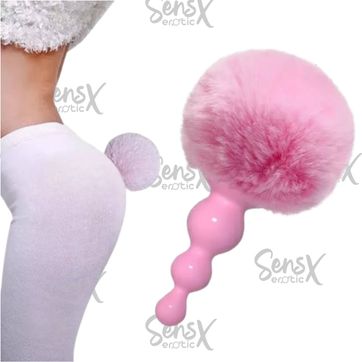 juguete sexual de cola de conejo de peluche para mujeres y hombres - imagen 1