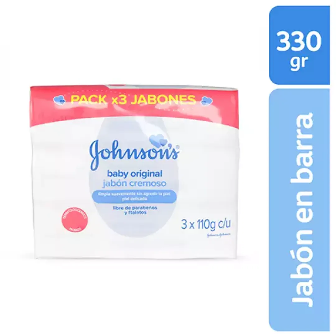 JABON JOHNSONS PIEL DELICADA*3*110G