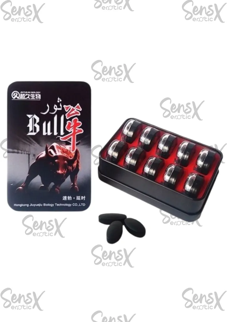 Potenciador Bull X3 – Rendimiento y Placer en Cada Pastillero