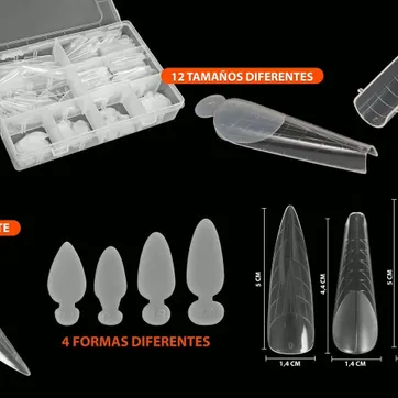 Imagen del producto Uñas Dual System Mix Con Guía × 192 Pcs