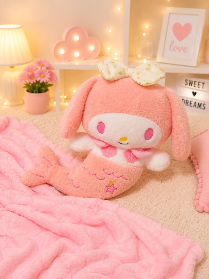 Cojín con cobija Sanrio sirena 