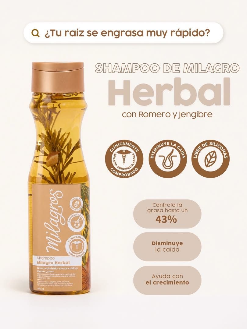Shampoo milagro herbal 