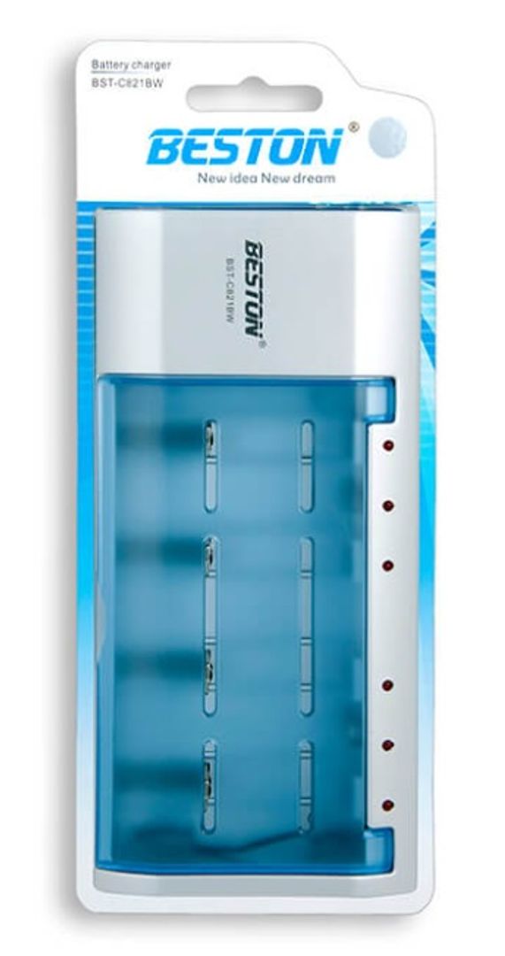 Cargador Universal Beston Pilas AA/AAA/D/C/9V