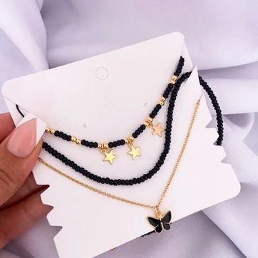 Imagen del producto COLLAR TRIPLE STAR BLACK 