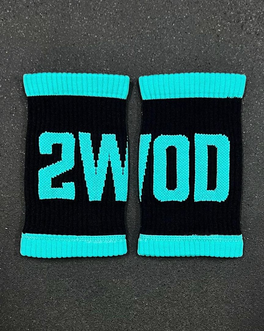 NEW MUÑEQUERAS DE SUDOR NEGRO VERDE MENTA 