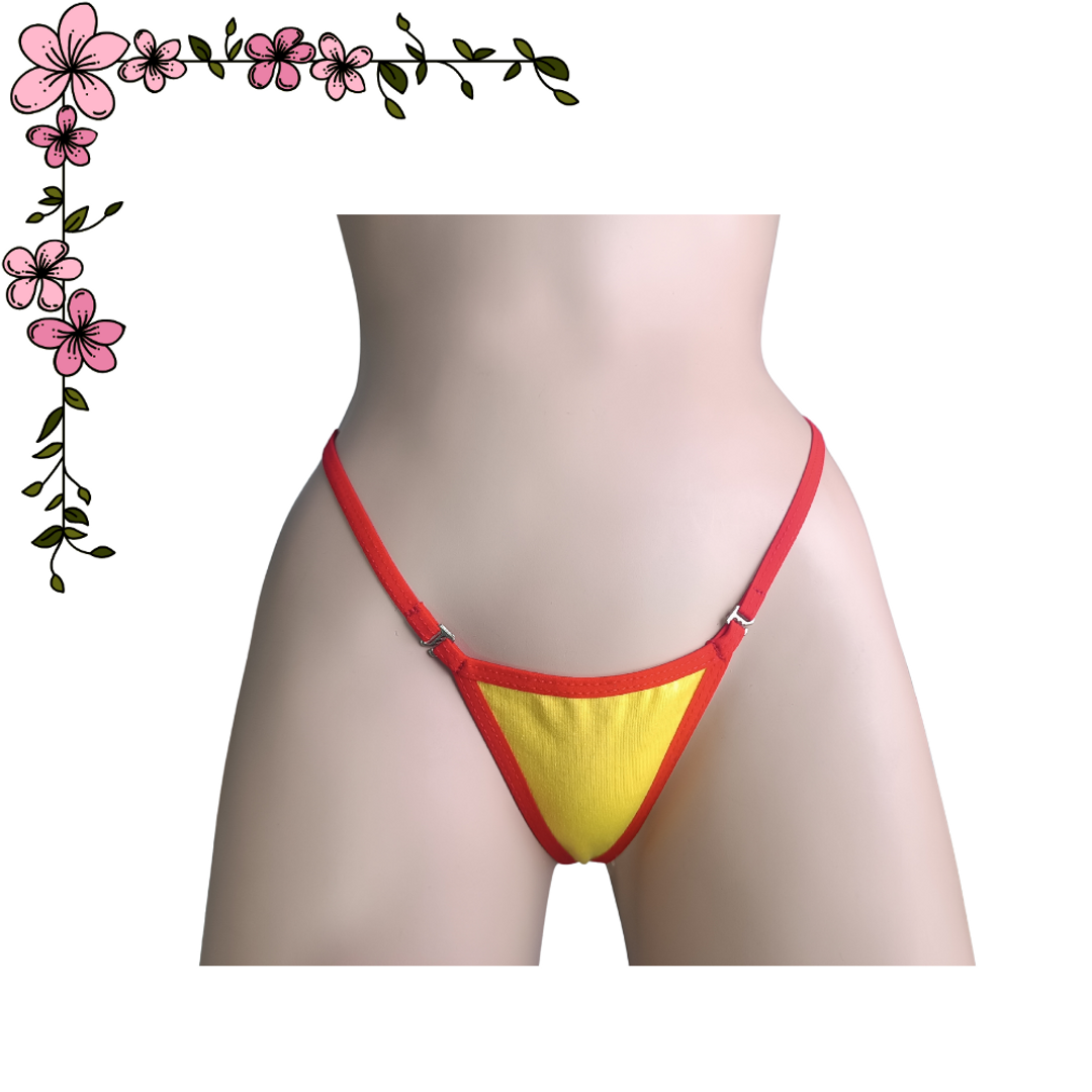 Micro tanga hilo en algodón con broche