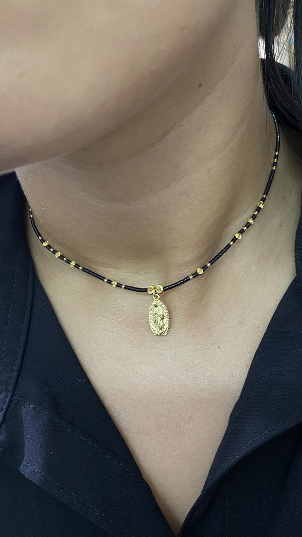 Choker Guadalupe miyuki y italiano 3mm 