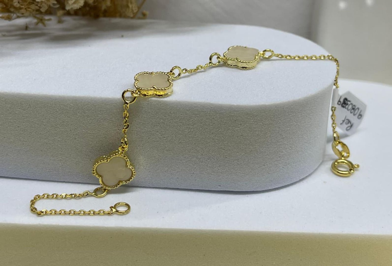 Pulsera van cleef beige x3 de 18cm