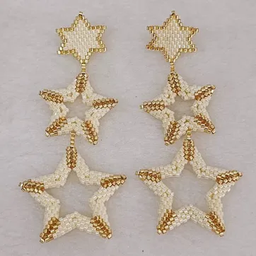 Imagen del producto Arete Estrellas Trio Miyuki