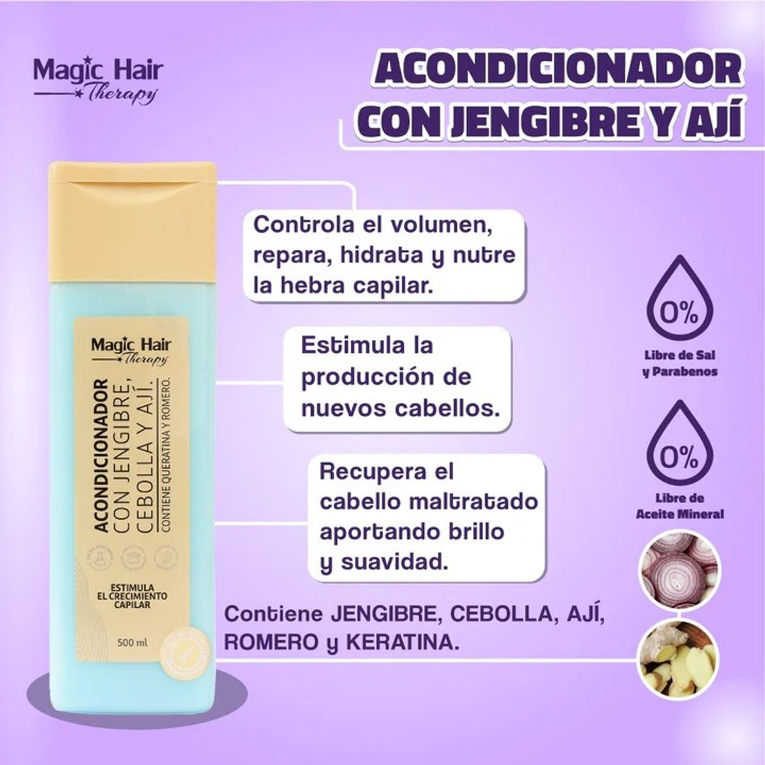 Acondicionador Jengibre y cebolla Magic