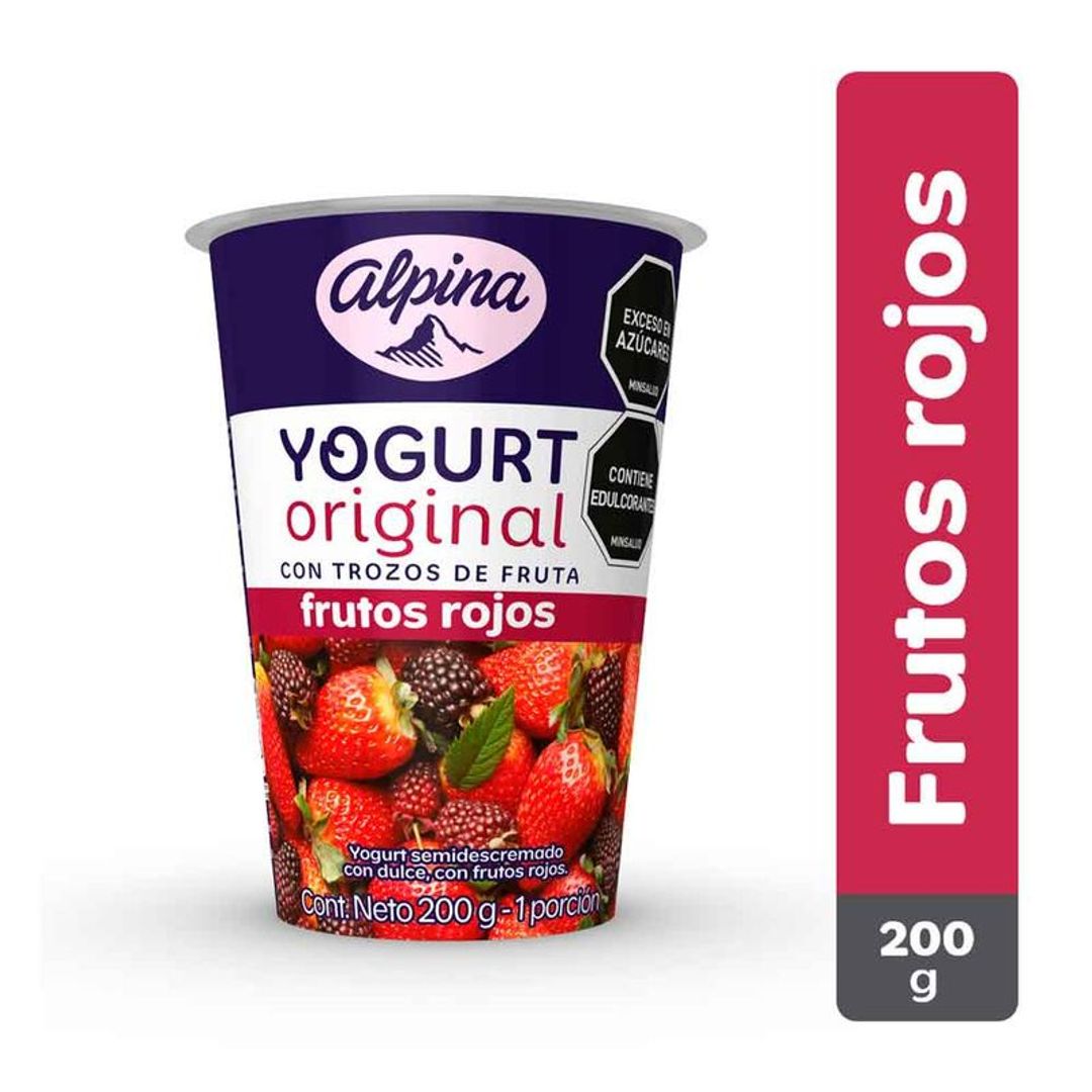 YOGURT FRUTOS ROJOS*200G ALPINA