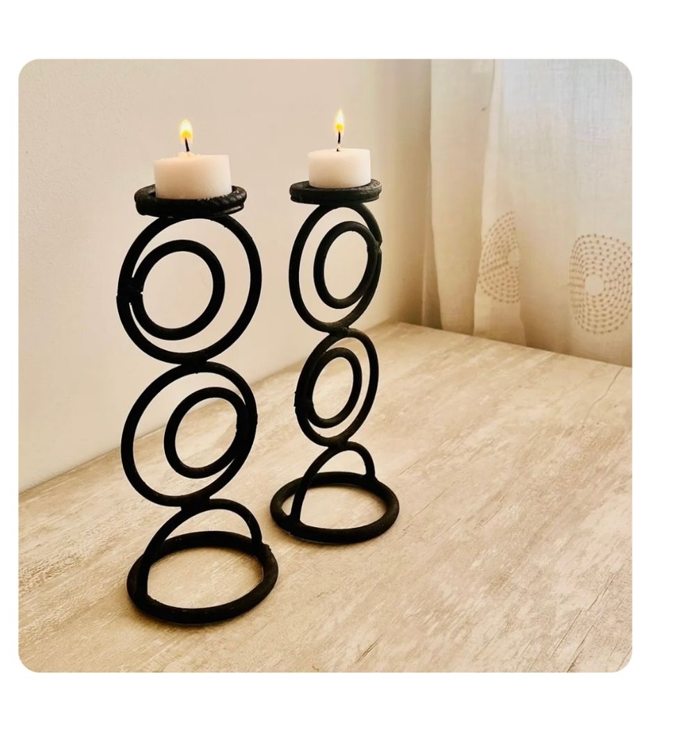 Portavela Hierro Par