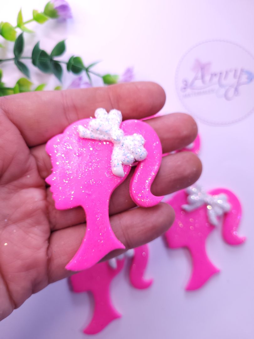 Silueta 6cm  Barbie fucsia 