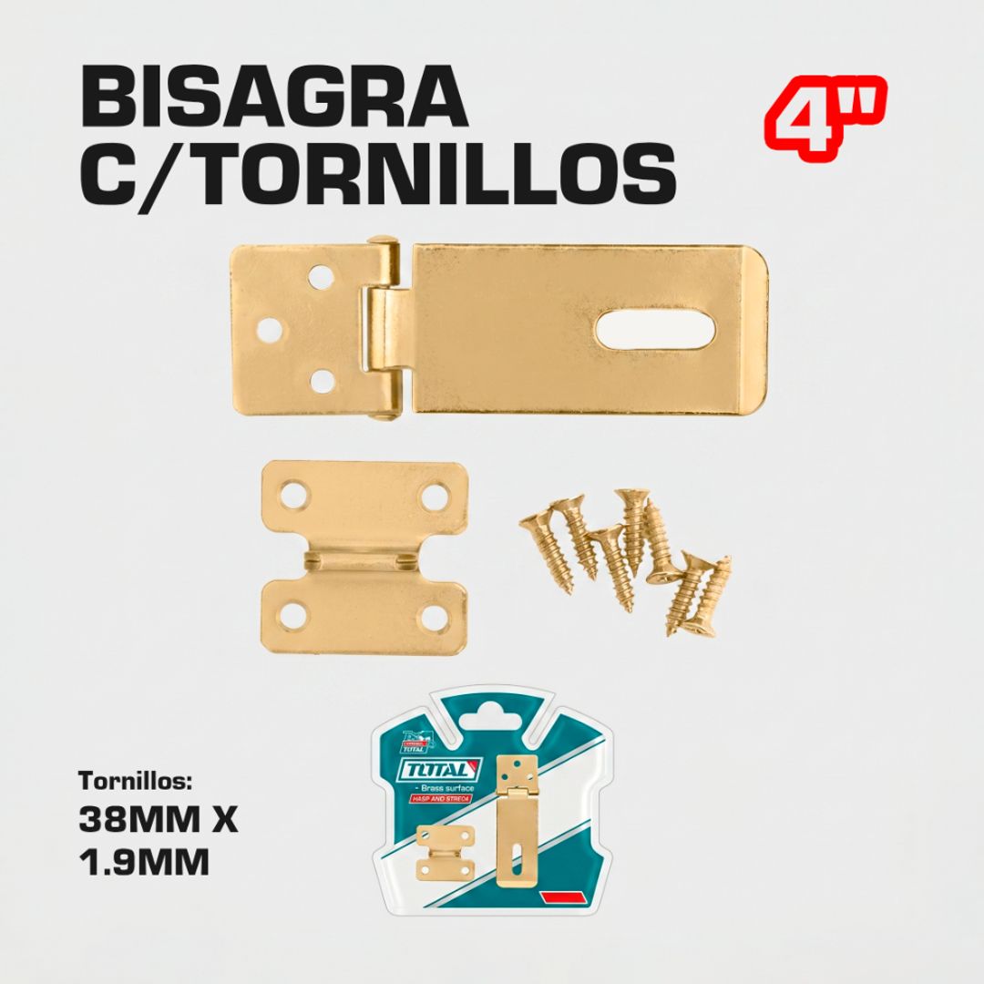 BISAGRA 4 1/2" C/TORNILLOS 38MM X 1.9MM 