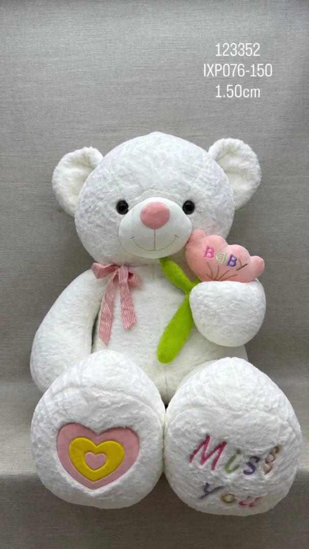 OSO PATAS LARGAS CON TULIPÁN 1.50 CM