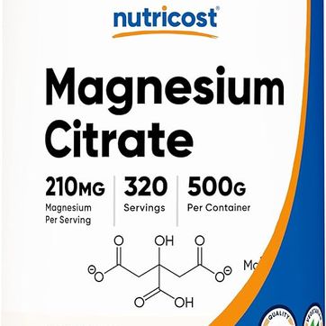 Magnesio Citrato 210 mg 319 servings 500g NUTRICOST - imagen 1