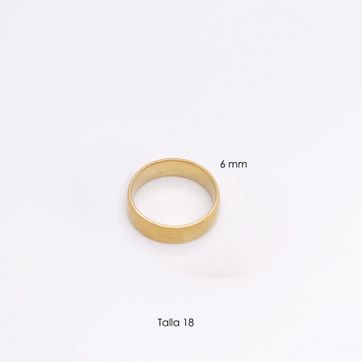 Imagen del producto ARGOLLA LISA ACERO DORADO 6 MM