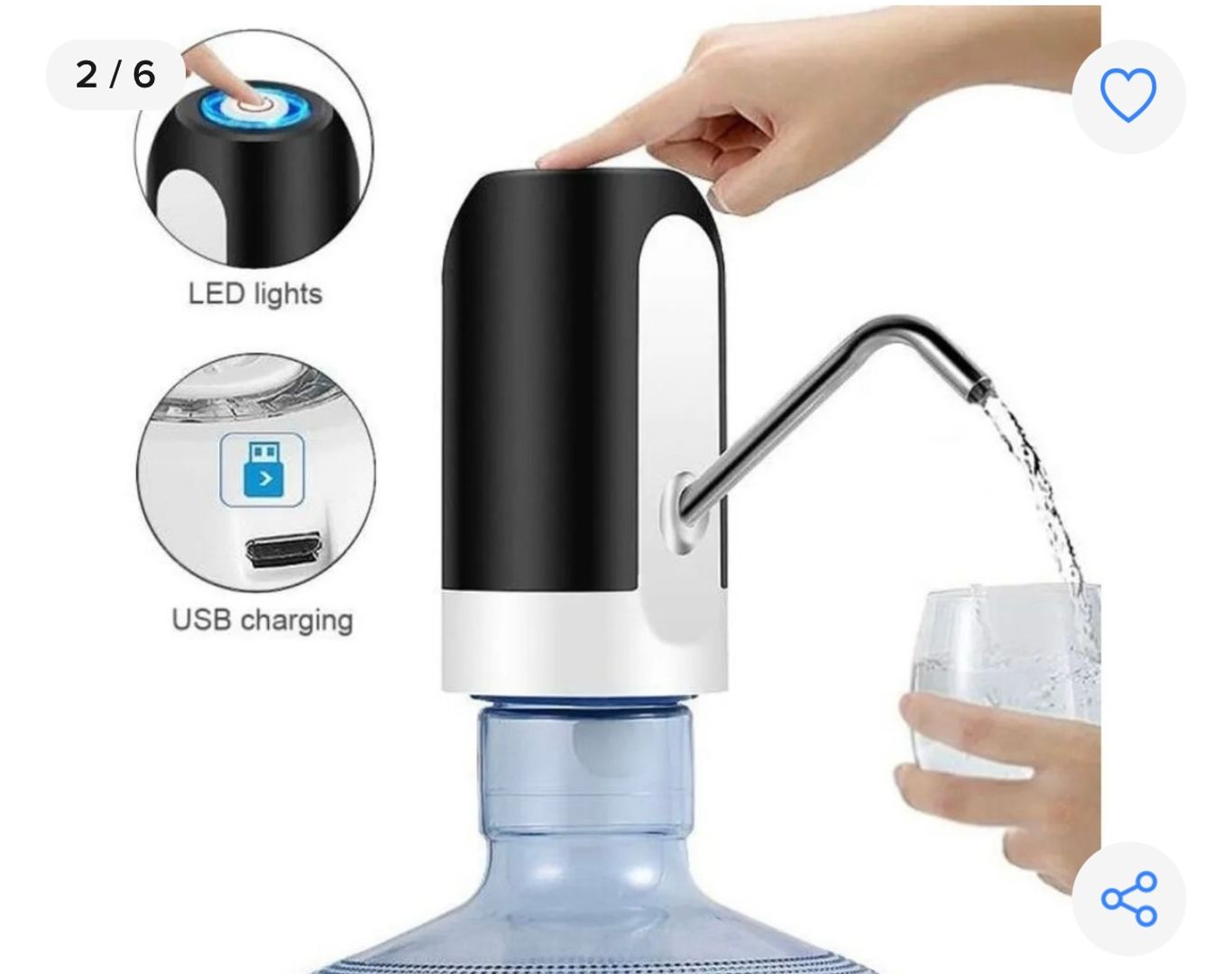 DISPENSADOR DE AGUA RECARGABLE