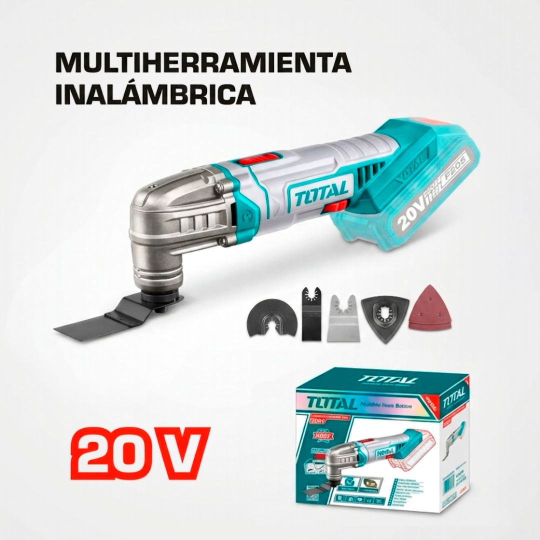 SIERRA MULTIFUNCIONAL INALÁMBRICO 20V + ACCESORIOS