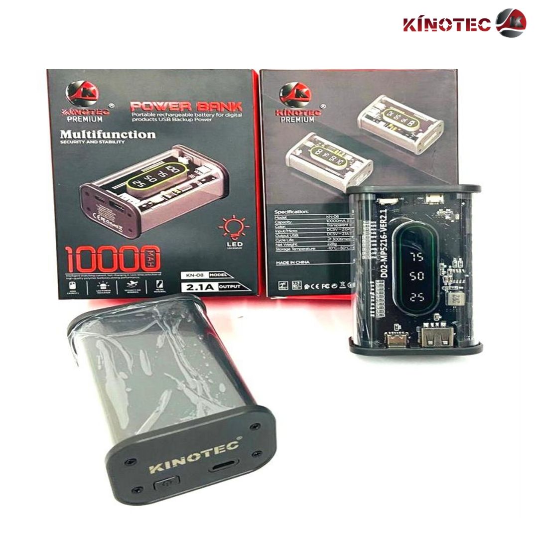 Power Bank Kinotec KN-28 – 10,000 mAh Digital