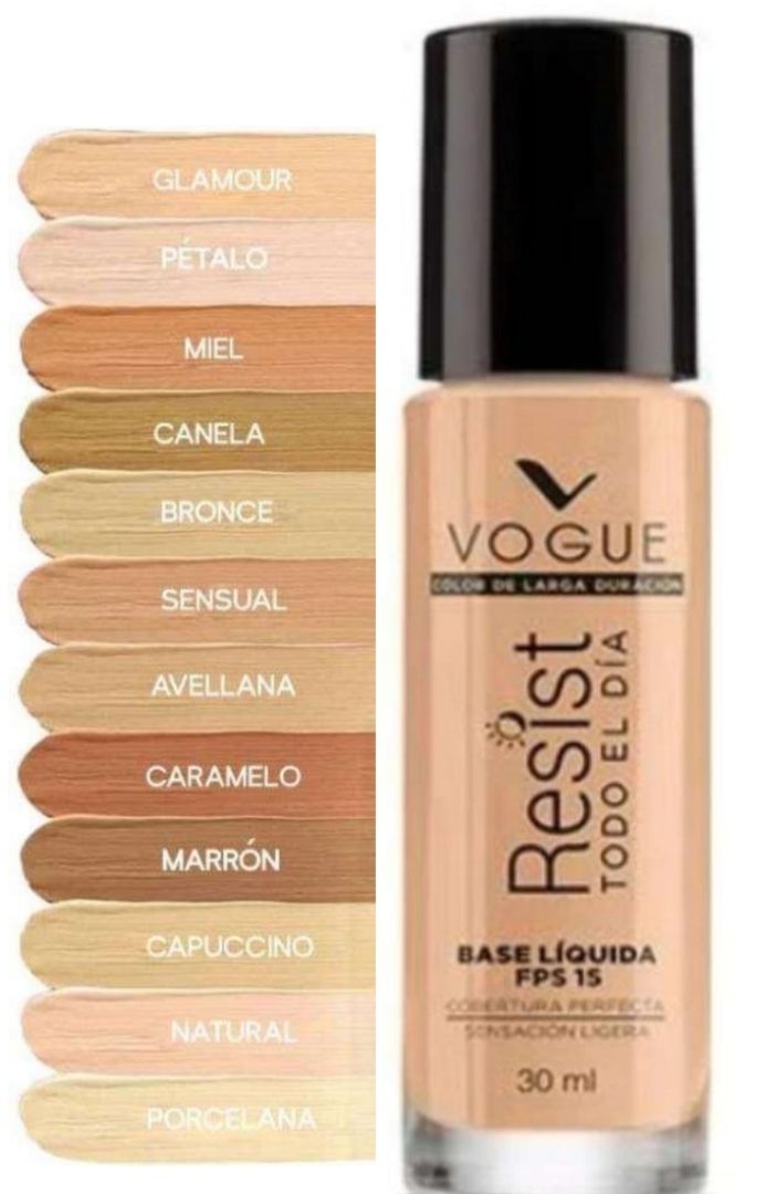 Base Líquida Resist de vogue con protector solar de 15