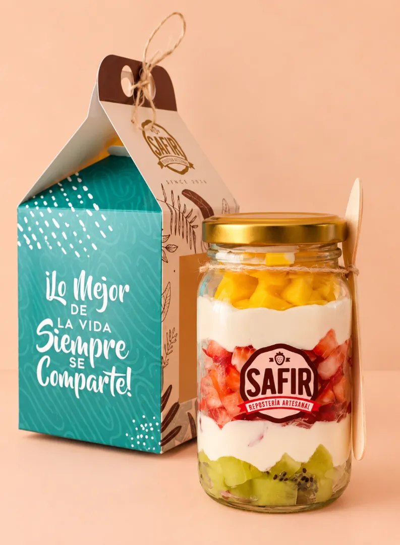 POSTRE ENFRASCADO TROPICAL