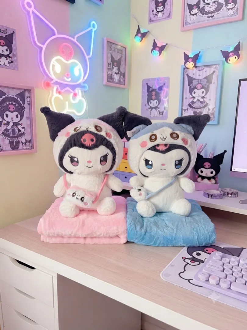 Cojín con cobija Kuromi 